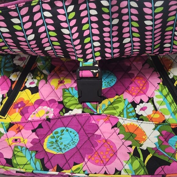 Vera Bradley Messenger Bag Laptop Va Va Bloom - Picture 4 of 5